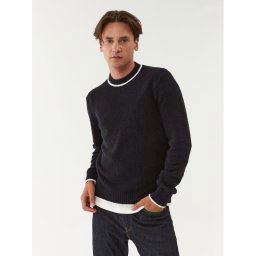 United Colors Of Benetton Sweater 104AK104Q Sötétkék Regular Fit