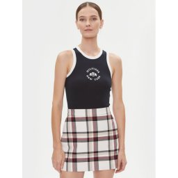 Tommy Hilfiger Felső Varsity WW0WW39833 Sötétkék Slim Fit