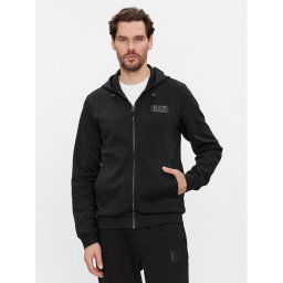 EA7 Emporio Armani Pulóver 6RPM82 PJARZ 1200 Fekete Regular Fit