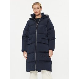 Tommy Hilfiger Pehelykabát Sateen WW0WW40834 Sötétkék Regular Fit