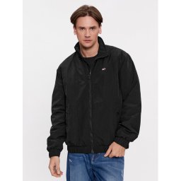 Tommy Jeans Bomber dzseki Essential DM0DM17238 Fekete Relaxed Fit