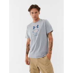 Under Armour Póló Ua Core Novelty Graphic Ss 1380957 Szürke Loose Fit