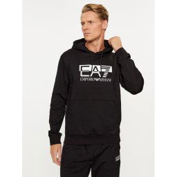 EA7 Emporio Armani Pulóver 6RPM62 PJ05Z 0200 Fekete Regular Fit