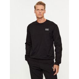 EA7 Emporio Armani Pulóver 6RPM12 PJ05Z 1200 Fekete Regular Fit