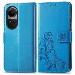 ART FLOWERS pénztárcavédő Oppo Reno10 5G / Reno 10 Pro 5G kék
