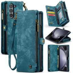 WALLET Védőtakaró pénztárcával 2 az 1-ben Samsung Galaxy Z Fold 5 5G kék