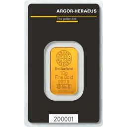 Argor-Heraeus 10g - befektetési aranylap
