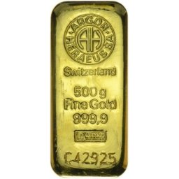 Argor-Heraeus 500g - befektetési aranytömb