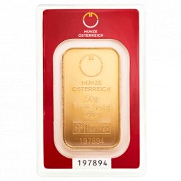 Münze Österreich 50g - befektetési aranytömb