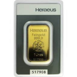 Heraeus 1 uncia - befektetési aranyrúd