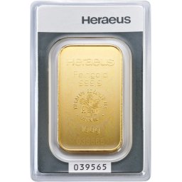 Heraeus 100g - befektetési aranyrúd