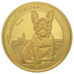 Világ kutyafajták: Francia bulldog (2022) 1 Oz - aranyérme
