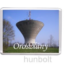 Oroszlány Víztorony hűtőmágnes (műanyag keretes)