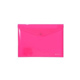 PANTA PLAST Irattartó tasak, A4, PP, patentos, PANTA PLAST, neon pink