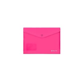 PANTA PLAST Irattartó tasak, A5, PP, patentos, PANTA PLAST, neon pink