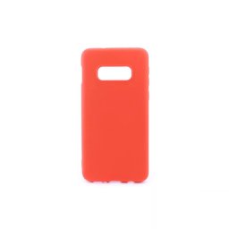 Samsung S10E Gumis szilikon tok piros