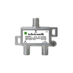 Teletronik HA651 antenna erősítő 15dB 85-1000Mhz passziv visszirány