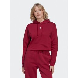 adidas Pulóver adicolor Essentials HJ7849 Bordó Cropped Fit
