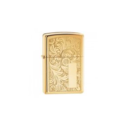 352B Zippo öngyújtó, fényes arany színben, monogram hellyel