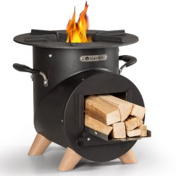 Blumfeldt Oshima Rocket Stove Camping Stove környezetbarát mobil acél (GDI16-Blm-Osh-RS-Blk)