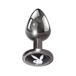 Playboy Tux - anál dildó, kicsi, ezüst