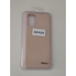 Samsung S20 Plus Gumis szilikon tok barack