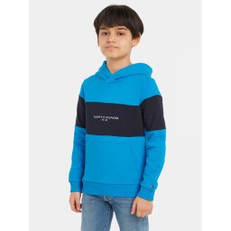 Tommy Hilfiger Pulóver Essential Colorblock KB0KB08385 S Kék Regular Fit