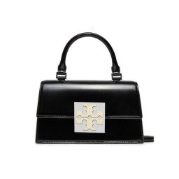 Tory Burch Táska Bon Bon Spazzolato Mini Top-Handle Bag 148865 Fekete