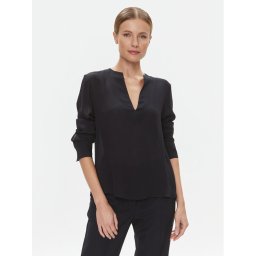 Tommy Hilfiger Blúz WW0WW39665 Sötétkék Relaxed Fit