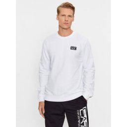EA7 Emporio Armani Pulóver 6RPM12 PJ05Z 1100 Fehér Regular Fit