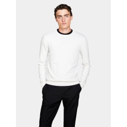 Sisley Sweater 10F2S1C78 Bézs Slim Fit