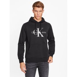 Calvin Klein Jeans Pulóver J30J320805 Fekete Regular Fit