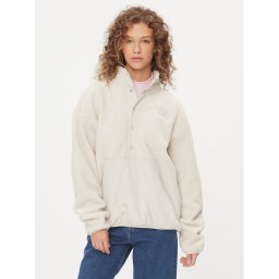 Tommy Jeans Polár kabát New Varsity DW0DW16414 Bézs Oversize