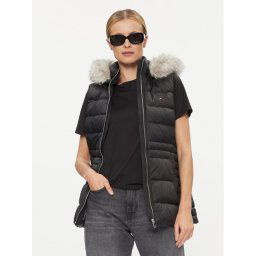 Tommy Hilfiger Mellény Tyra WW0WW39744 Fekete Regular Fit