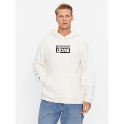 Converse Pulóver Cons Hoodie Bb 10024013-A07 Ekru Regular Fit