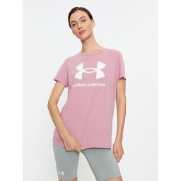 Under Armour Póló Ua W Sportstyle Logo Ss 1356305 Rózsaszín Loose Fit