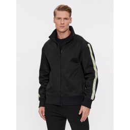 Calvin Klein Jeans Pulóver Logo Tape J30J324120 Fekete Regular Fit