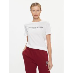 Tommy Hilfiger Póló Logo WW0WW40276 Fehér Regular Fit