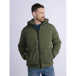 Petrol Industries Pehelykabát M-3030-JAC100 Zöld Regular Fit