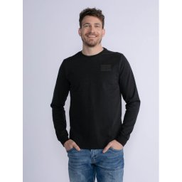 Petrol Industries Hosszú ujjú M-3030-TLR661 Fekete Regular Fit