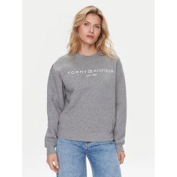 Tommy Hilfiger Pulóver Logo WW0WW39791 Szürke Regular Fit