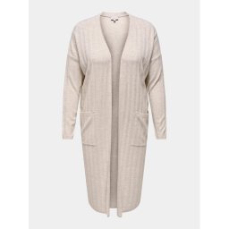 ONLY Carmakoma Kardigán 15282289 Bézs Regular Fit