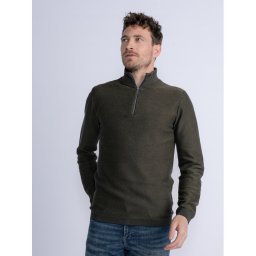 Petrol Industries Sweater M-3030-KWC205 Zöld Regular Fit
