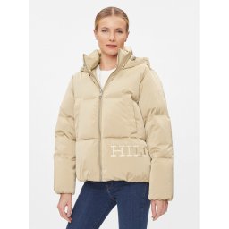Tommy Hilfiger Pehelykabát Sateen WW0WW40835 Bézs Relaxed Fit