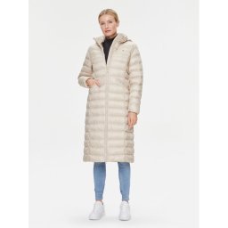 Tommy Hilfiger Pehelykabát Global Stripe WW0WW39863 Bézs Slim Fit