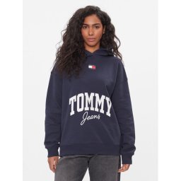 Tommy Jeans Pulóver New Varsity DW0DW16399 Sötétkék Oversize