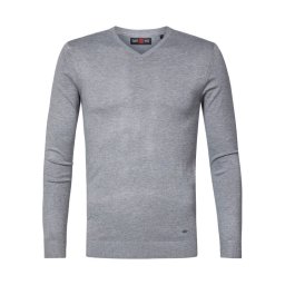Petrol Industries Sweater M-NOOS-KWV002 Szürke Slim Fit