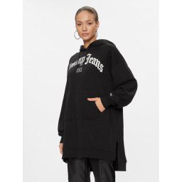 Tommy Jeans Kötött ruha Grunge DW0DW16466 Fekete Oversize