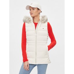 Tommy Hilfiger Mellény Tyra WW0WW39744 Fehér Regular Fit