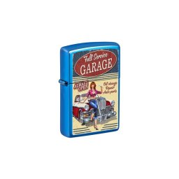 20446-107324 Zippo öngyújtó kék színben - retro autoszerviz